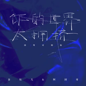 金钰儿/阿国哥 - 你的世界太拥挤(国粤对唱版伴奏)